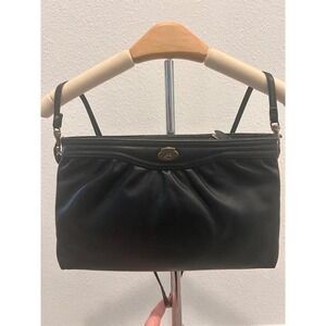 Vintage‎ Etienne Aigner Handcrafted Black Leather Crossbody Purse